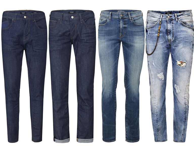 Мужская коллекция Guess Jeans весна-лето 2018 - прямые и зауженные джинсы