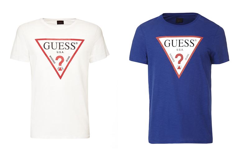 Мужская коллекция Guess Jeans весна-лето 2018 - футболки с логотипом