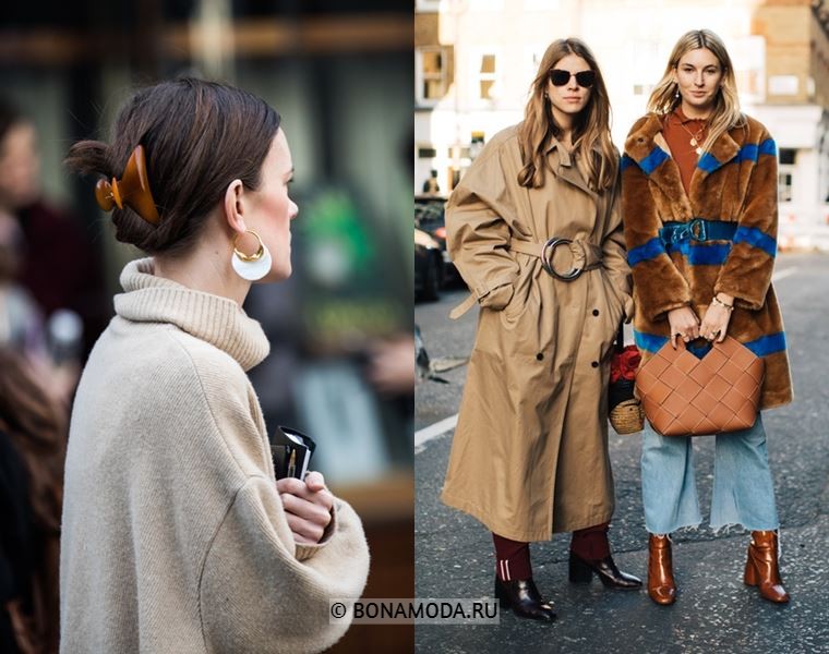 Уличный стиль Лондона осень-зима 2018-2019 - Модные оттенки бежевого 