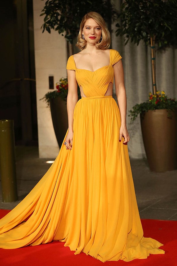 Жёлтые вечерние платья - Леа Сейду