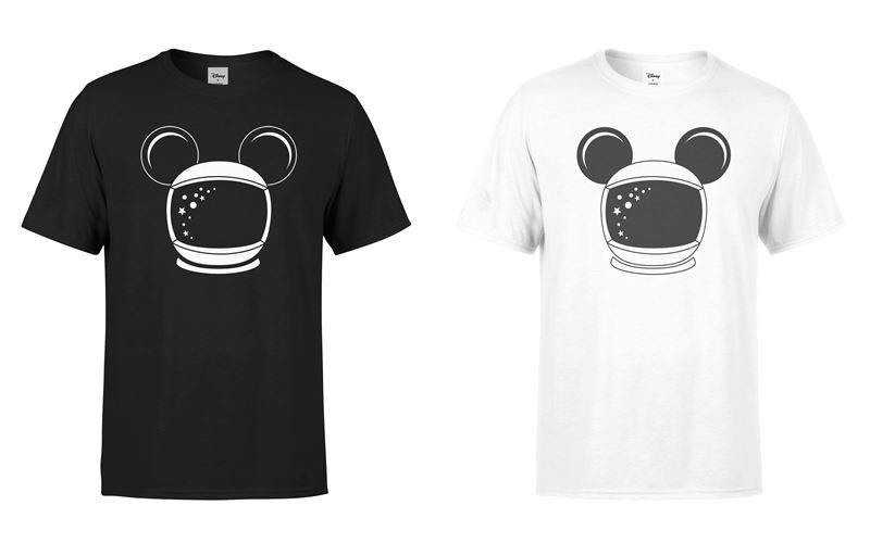 Минималистичные чёрные и белые футболки с Микки Маусом-космонавтом от Disney x YOOX - фото 1