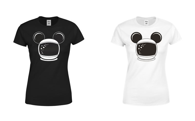 Минималистичные чёрные и белые футболки с Микки Маусом-космонавтом от Disney x YOOX - фото 2