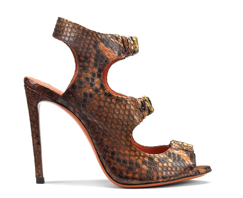 Обувь из кожи питона в коллекции Santoni осень-зима 2019-2020  - фото 4