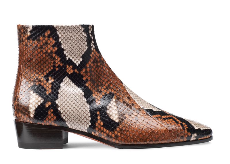 Обувь из кожи питона в коллекции Santoni осень-зима 2019-2020  - фото 7