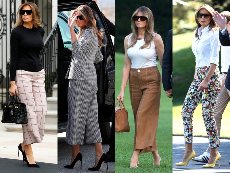 Леди Совершенство: стиль Мелании Трамп - Укороченные брюки