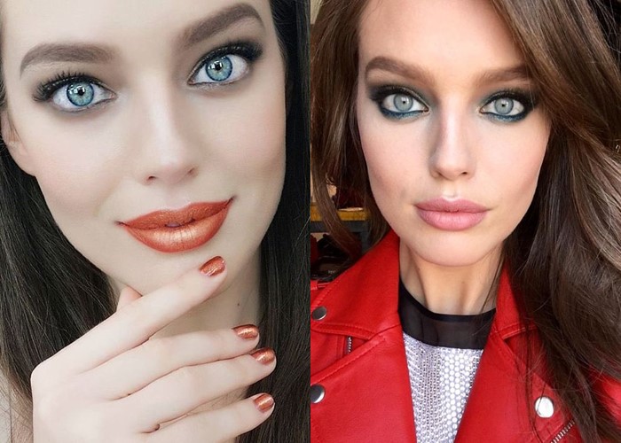 12 знаменитых женщин с красивыми серо-голубыми глазами - Эмили ДиДонато 