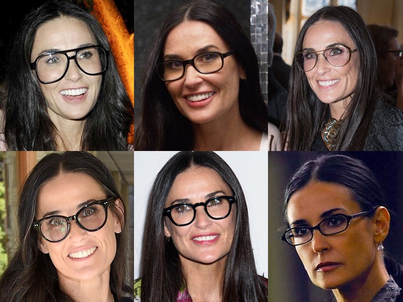 Какие очки носят знаменитости - Деми Мур