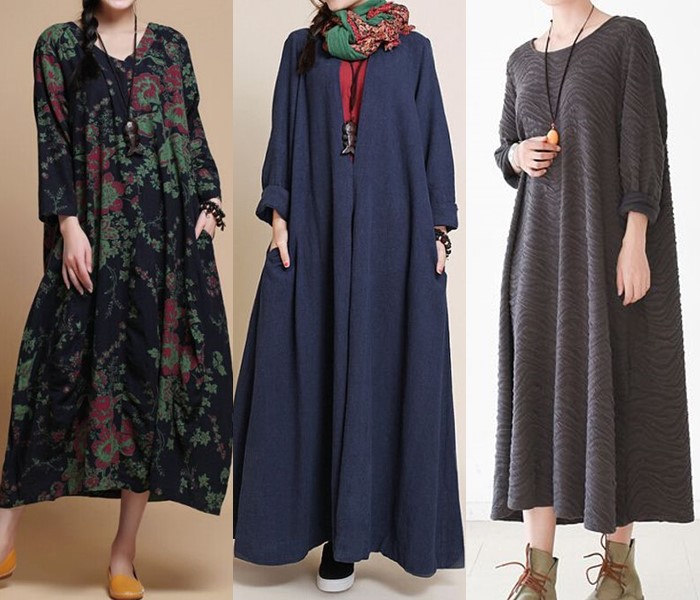 Свободные платья-оверсайз: модные фасоны - Длинные и мешковатые платья-балахоны