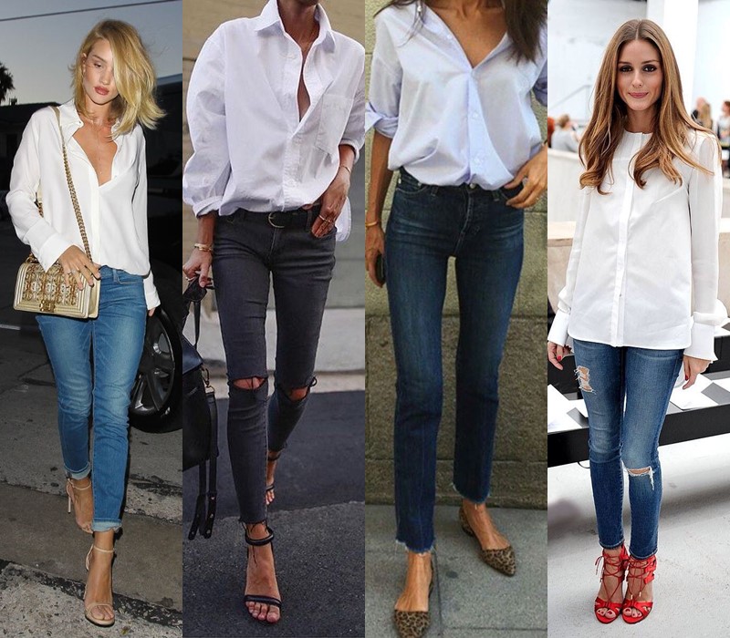 С чем носить белую рубашку: 10 вариантов для стильного образа