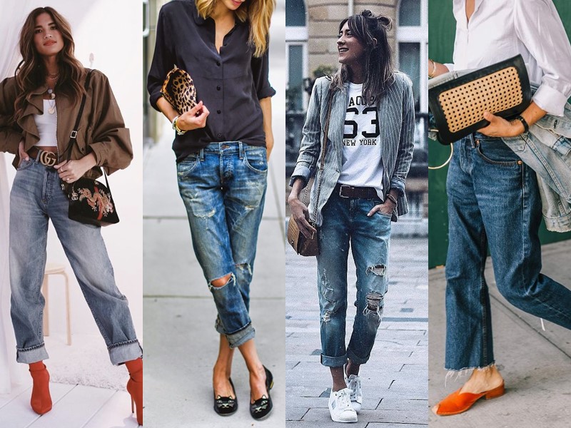 Популярные модели джинсов на все времена - boyfriend jeans