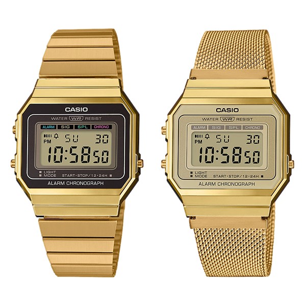 Ультратонкие и водонепроницаемые: новая коллекция часов Vintage от Casio  - золотистые