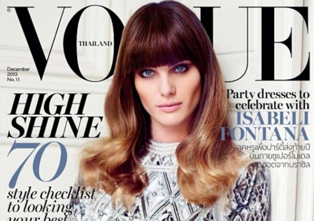 Изабели Фонтана на обложке Vogue Thailand (декабрь 2013)