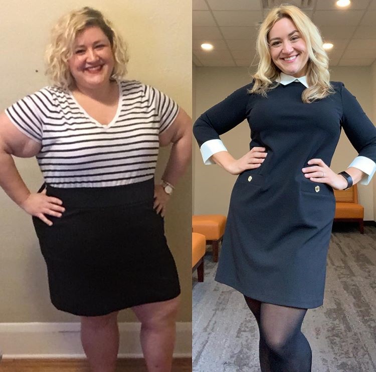 Как женщина 143 кг, сбросила половину своего веса - до и после