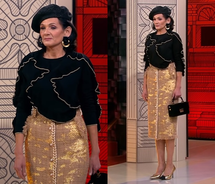 «Модный приговор» для Татьяны 55 лет - Блуза с воланами и юбкой-карандаш