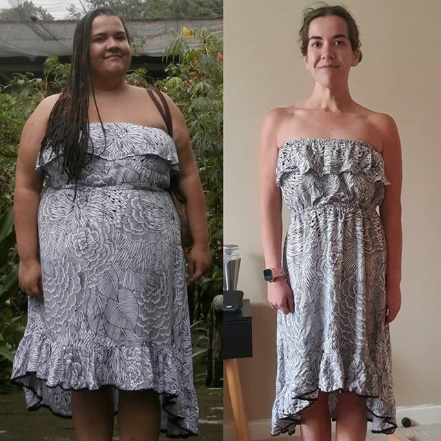 Женщины в одной одежде после похудения - Мишель – похудела на 52 кг