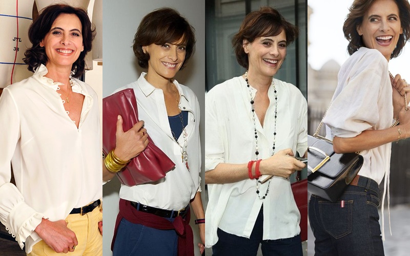 Стиль 55+: француженка Инес де ла Фрессанж и 5 её образов в белой блузке