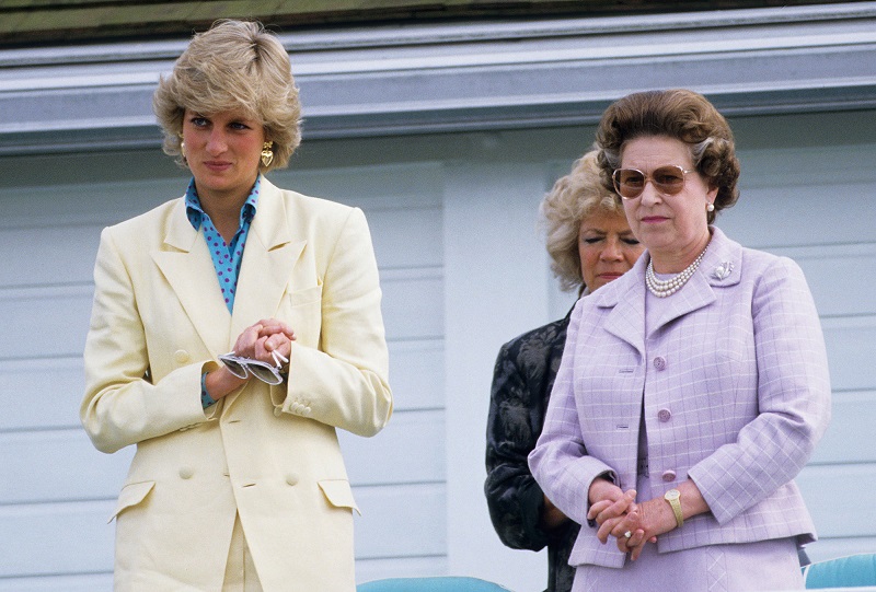 Мода и стиль 1987 - принцесса Диана и Елизавета II