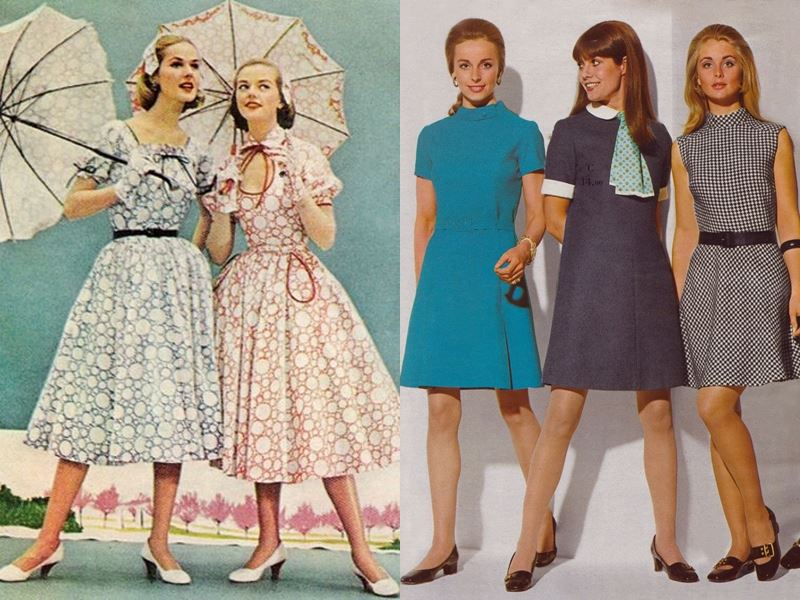 Шанель против мини - Силуэт женского наряда в конце 50-х потерял талию и длину