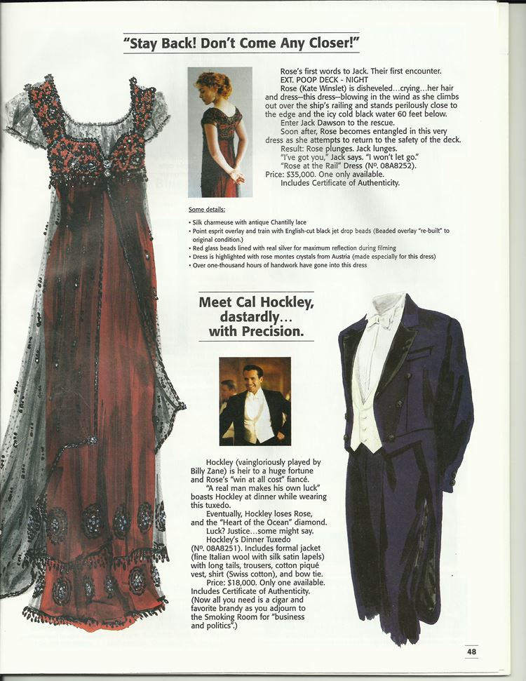Платье Кейт Уинслет из «Титаника» - Страница каталога с репликами нарядов 