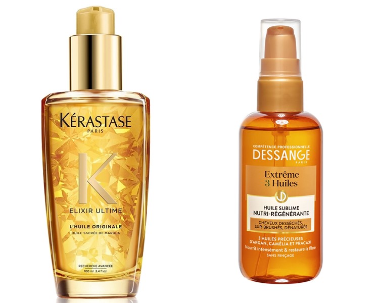 Питательные масла для волос Kerastase и Dessange